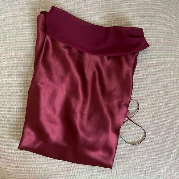 BEST Reformation Jonelle Mini Dress Small Romance Wine Red Floral Silk - Picture 4 of 9